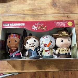 Hallmark Itty Bittys Walking Dead Plush Set - Brown, Blue, Red